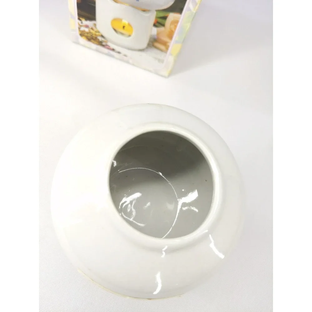 vtg 90s 1994 Floral Candle‎ Tea Light Oil Vaporizer Potpourri Warmer